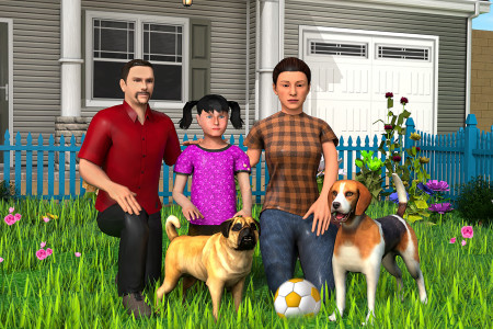 اسکرین شات بازی Pet Dog Family Adventure Games 1