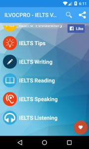 اسکرین شات برنامه IELTS Vocabulary - ILVOC 1