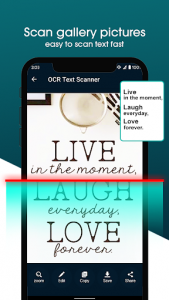 اسکرین شات برنامه OCR Text Scanner - Image to Text Converter 5