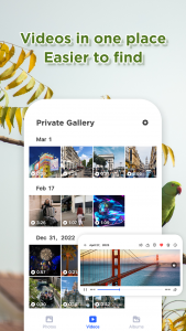 اسکرین شات 2 برنامه Private Gallery - Photo Vault