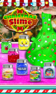 اسکرین شات بازی Glow In The Dark Christmas Slime Maker & Simulator 1
