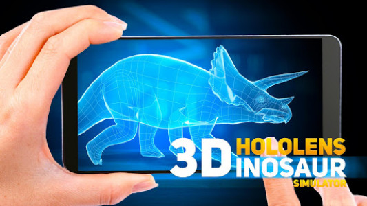 اسکرین شات بازی HoloLens Dinosaurs park 3d hologram PRANK GAME 3