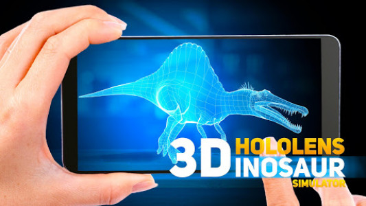 اسکرین شات بازی HoloLens Dinosaurs park 3d hologram PRANK GAME 2
