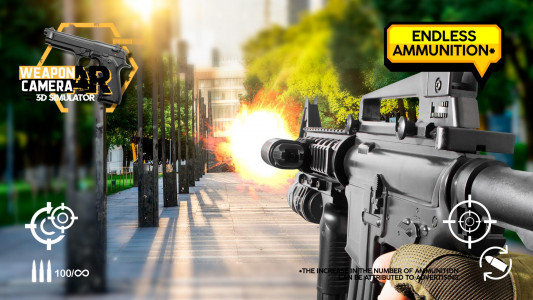 اسکرین شات بازی Weapon AR camera 3d simulator 1