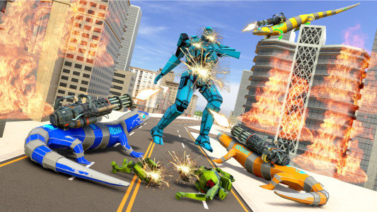 اسکرین شات 4 بازی Robot Car Permainan Robot Game