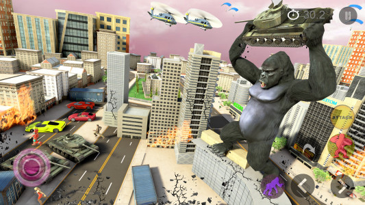 اسکرین شات برنامه King Kong Game: gorilla games 4