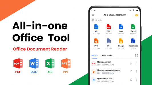 اسکرین شات 1 برنامه All Document Reader and Viewer