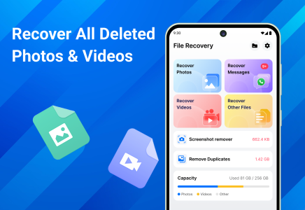اسکرین شات 1 برنامه All Recovery - Photos, Videos