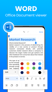 اسکرین شات برنامه Word Office - PDF, Docx, XLSX 2