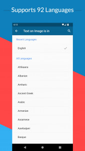 اسکرین شات 6 برنامه OCR Text Scanner : IMG to TEXT