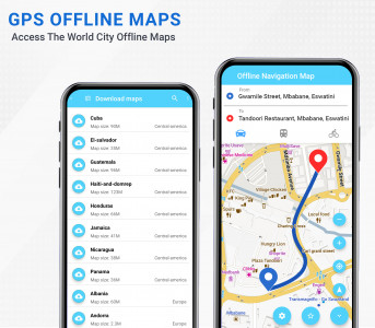 اسکرین شات برنامه Offline Maps: GPS Navigation 3