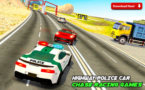 اسکرین شات بازی Highway Police Car Racing & Ambulance Rescue 3
