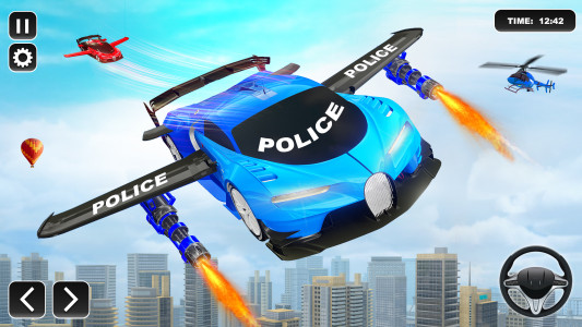 اسکرین شات برنامه Flying Car Games 3D: Police 1