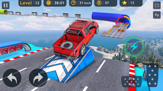 اسکرین شات برنامه Car Stunt Games: Car Games 1