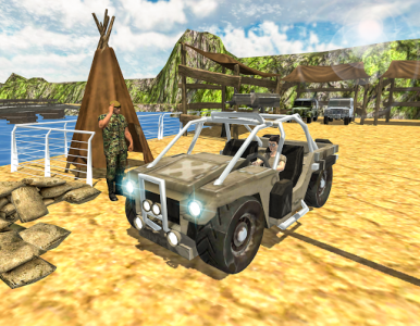 اسکرین شات برنامه US Army Truck Driving - Military Transport Games 6