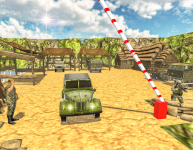 اسکرین شات برنامه US Army Truck Driving - Military Transport Games 8