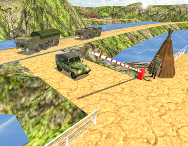 اسکرین شات برنامه US Army Truck Driving - Military Transport Games 7