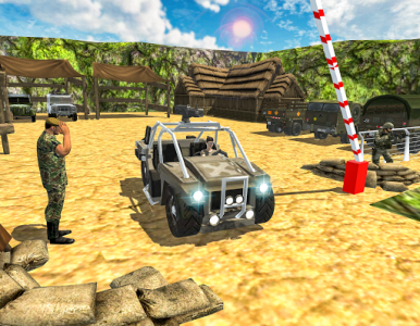 اسکرین شات برنامه US Army Truck Driving - Military Transport Games 5