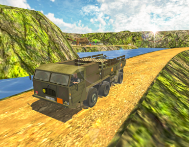 اسکرین شات برنامه US Army Truck Driving - Military Transport Games 1
