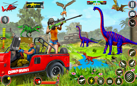 اسکرین شات برنامه Dino Hunter 3D Hunting Games 5