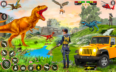 اسکرین شات برنامه Dino Hunter 3D Hunting Games 6