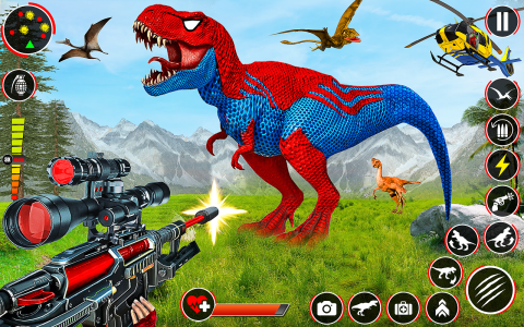اسکرین شات برنامه Dino Hunter 3D Hunting Games 3