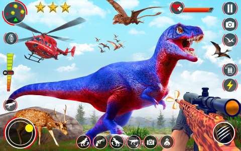 اسکرین شات برنامه Dino Hunter 3D Hunting Games 1