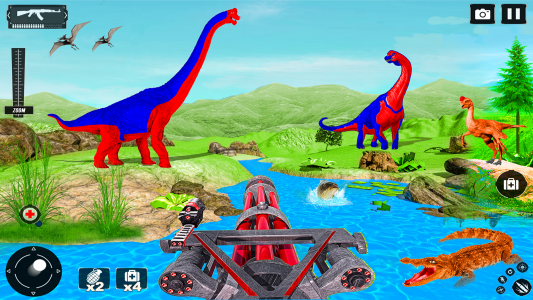 اسکرین شات برنامه Dino Family 3D Hunting Games 5