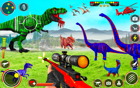 اسکرین شات برنامه Dino Hunter 3D Hunting Games 7