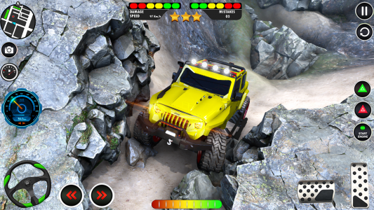 اسکرین شات برنامه Offroad SUV Jeep Driving Games 1