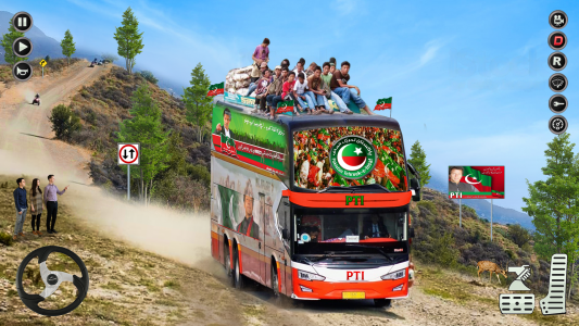 اسکرین شات بازی Imran Khan Election Bus Sim 3D 1