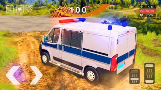 اسکرین شات بازی Police Van Gangster Chase Game 3