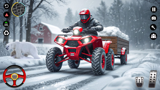 اسکرین شات 4 بازی Heavy ATV Quad Bike Cargo Game