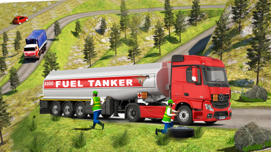 اسکرین شات برنامه Oil Tanker: Truck Driving Game 1