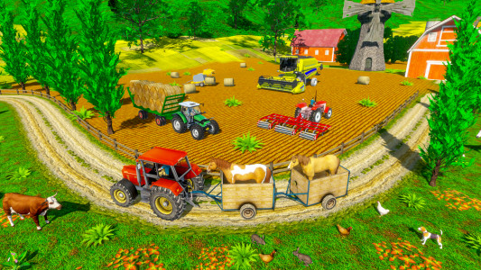 اسکرین شات بازی Tractor Trolley Farming Game 3