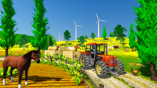 اسکرین شات بازی Tractor Trolley Farming Game 5