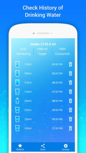 اسکرین شات 5 برنامه Drink Water Tracker & Reminder