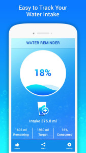 اسکرین شات 3 برنامه Drink Water Tracker & Reminder
