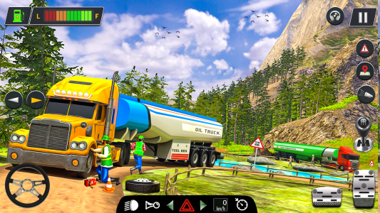 اسکرین شات بازی Oil Tanker Truck: Driving Game 4