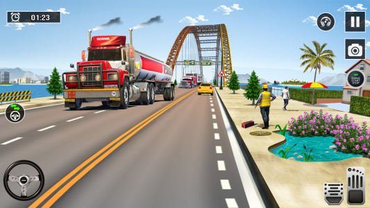 اسکرین شات 2 بازی Oil Tanker Truck: Driving Game