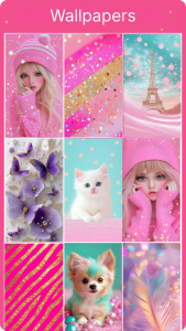 اسکرین شات 1 برنامه Cute Girly Wallpapers