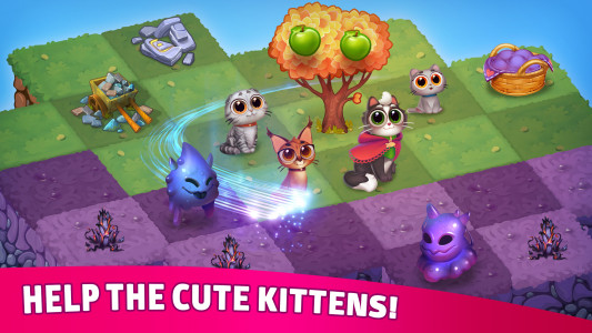 اسکرین شات بازی Merge Cats: Magic games 3