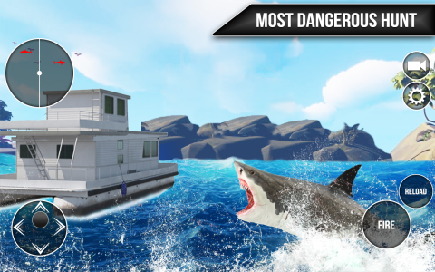 اسکرین شات 2 بازی Wild Shark Fish Hunting game