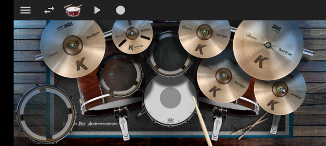 اسکرین شات برنامه Mega Drum - real drums app 1