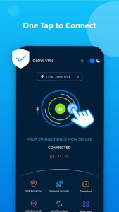 اسکرین شات برنامه OLOW VPN - Unlimited Free VPN 1