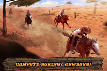 اسکرین شات بازی Cowboys Horse Racing Derby 3