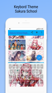اسکرین شات برنامه Sakura School Keyboard 3