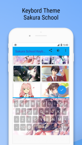 اسکرین شات برنامه Sakura School Keyboard 5