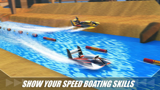 اسکرین شات بازی Water Boat Racing Simulator 3D 3