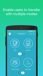 اسکرین شات برنامه MiniShare - Mini Size File Transfer App 1